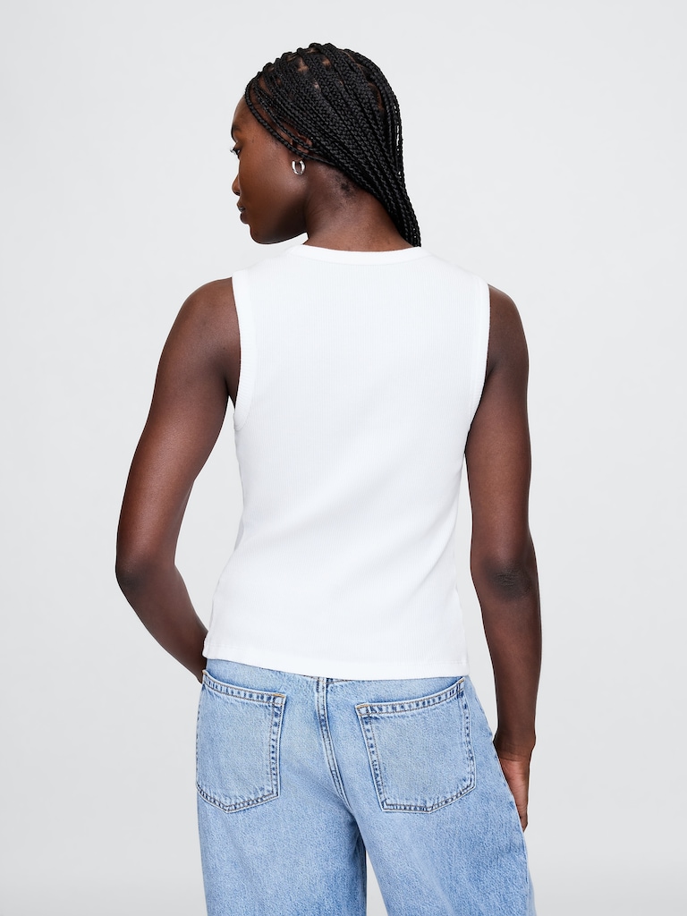 Rib Scoop Tank Top