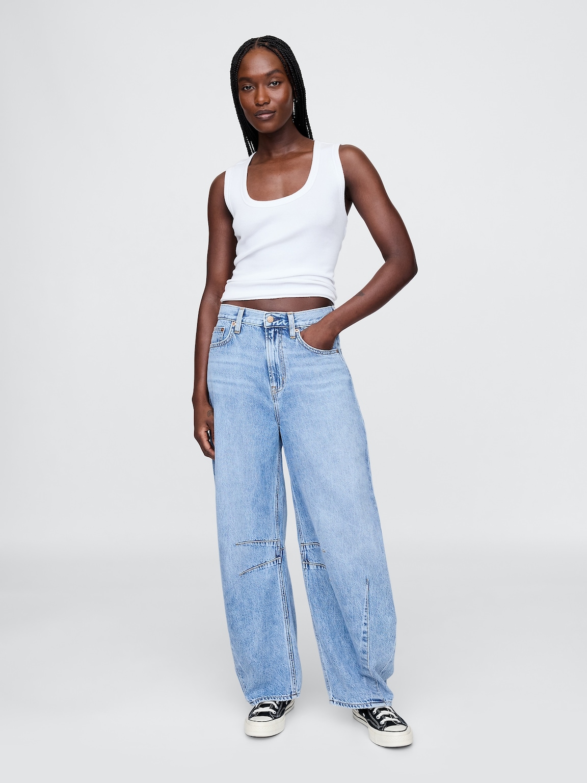 Rib Scoop Tank Top