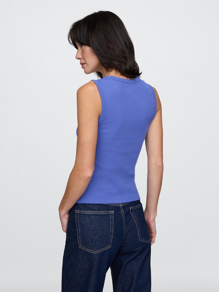 Rib Scoop Tank Top