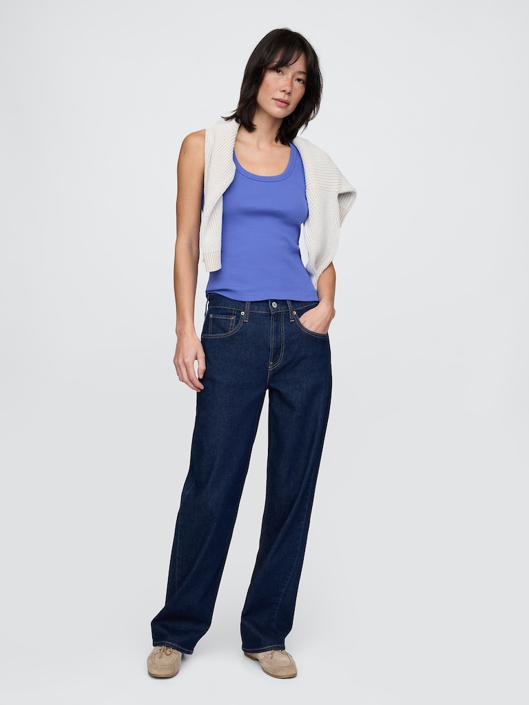 Rib Scoop Tank Top