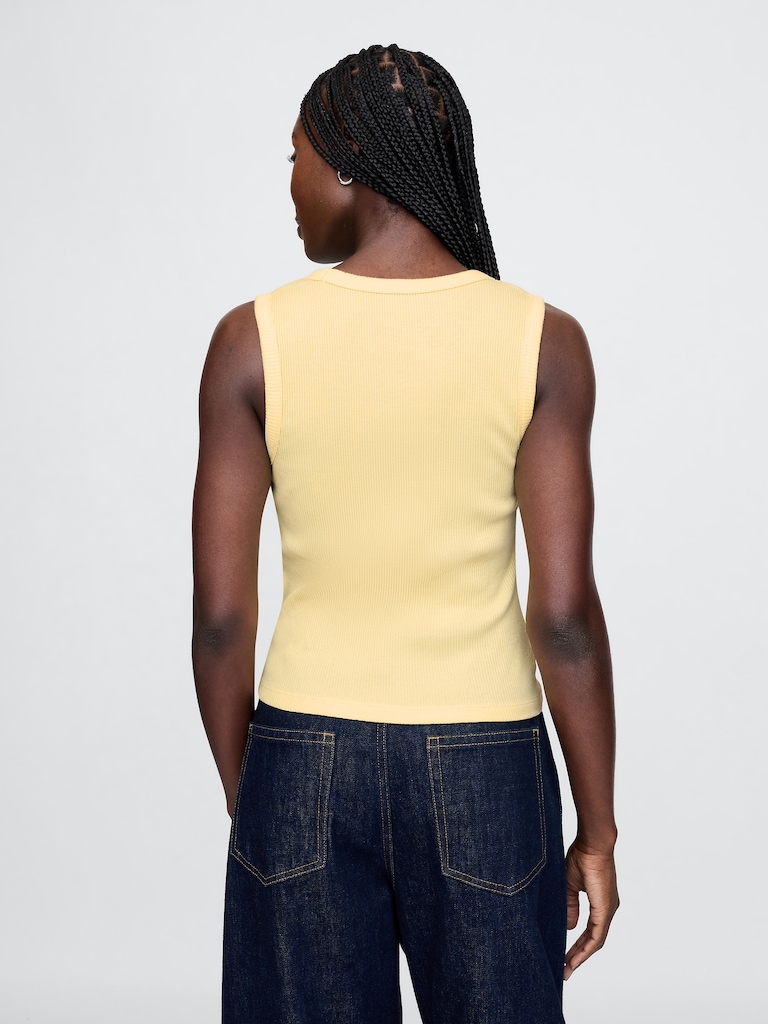 Rib Scoop Tank Top