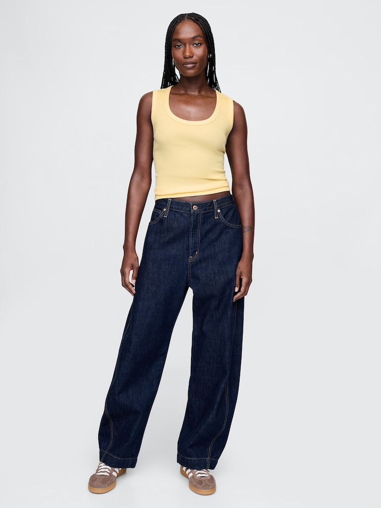 Rib Scoop Tank Top