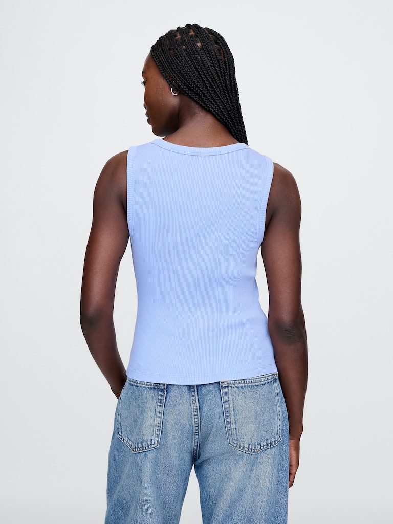 Rib Scoop Tank Top