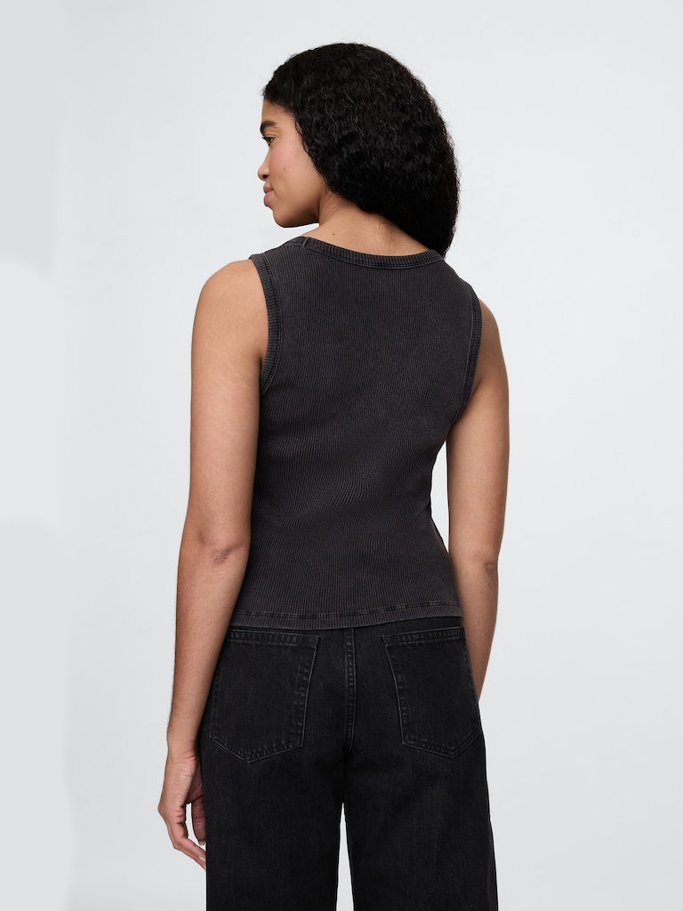 Rib Scoop Tank Top