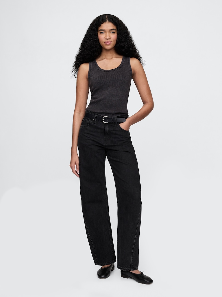 Rib Scoop Tank Top