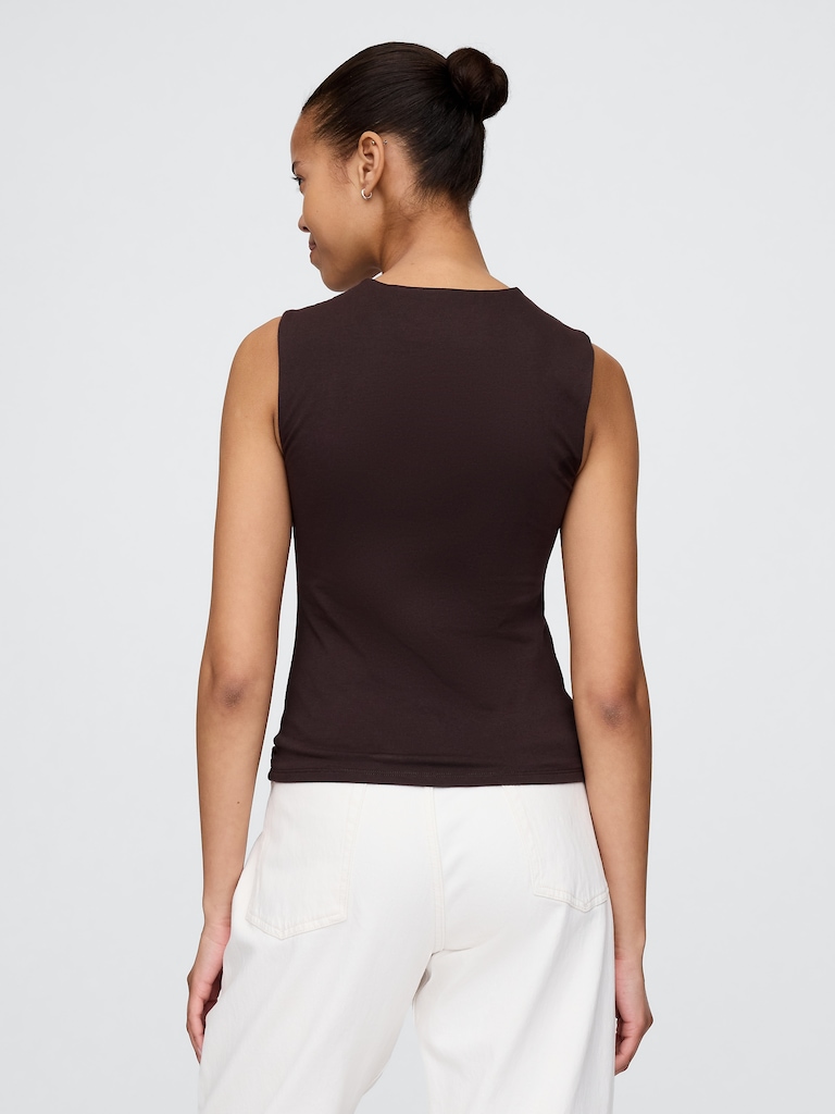 CloseKnit Jersey Square-Neck Top