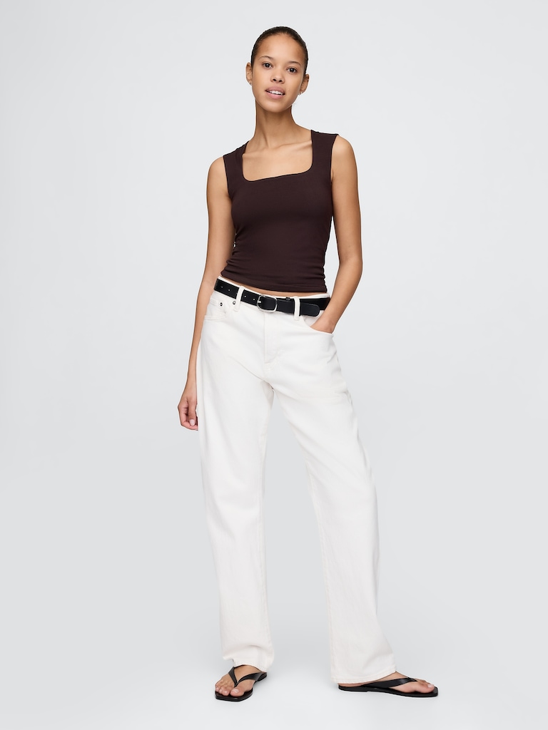 CloseKnit Jersey Square-Neck Top