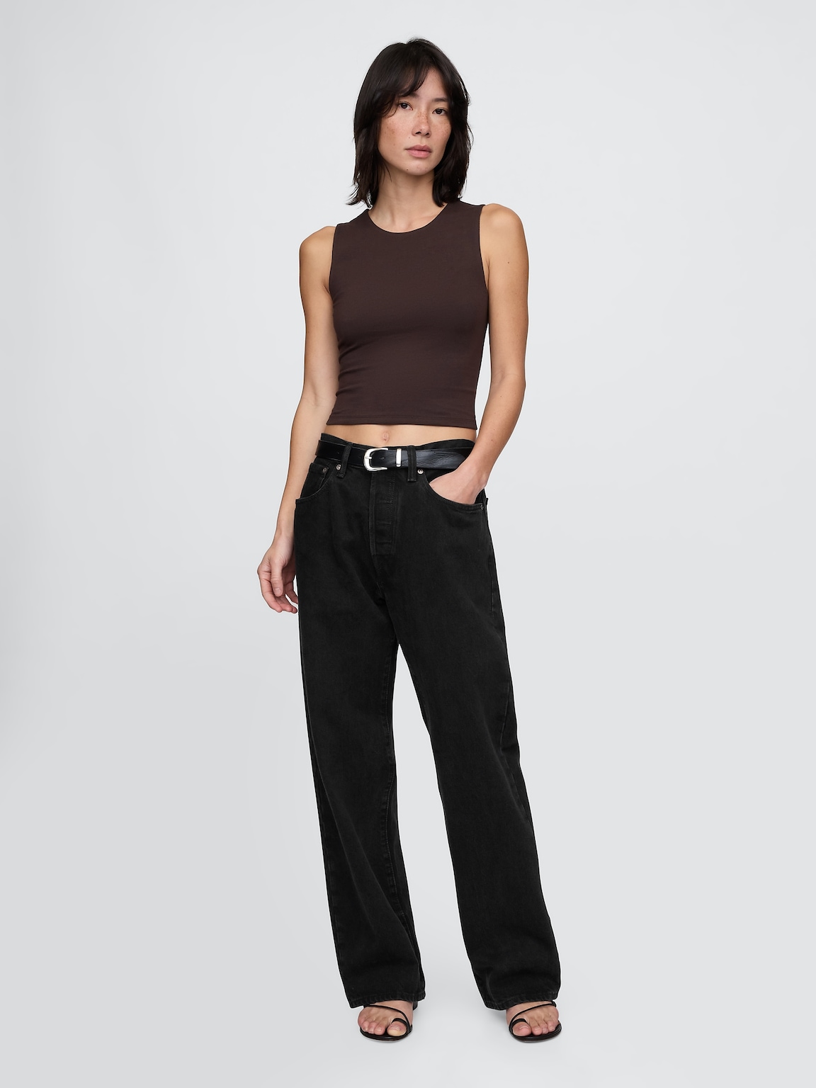 CloseKnit Jersey Crop Tank Top