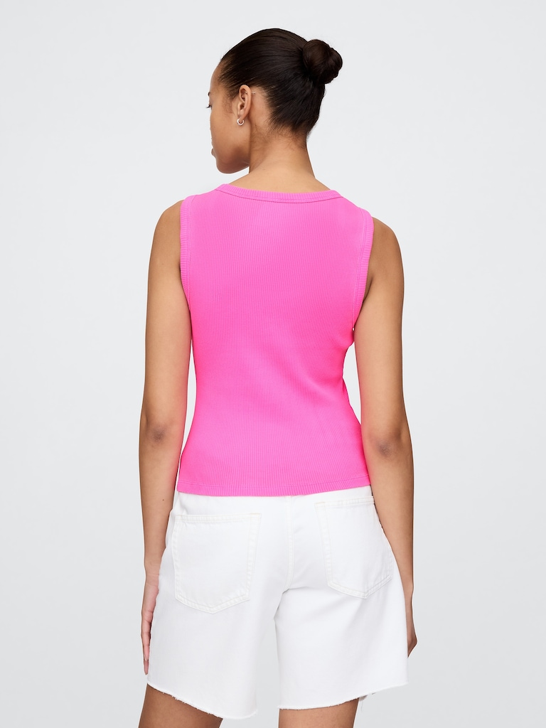 Rib Scoop Tank Top