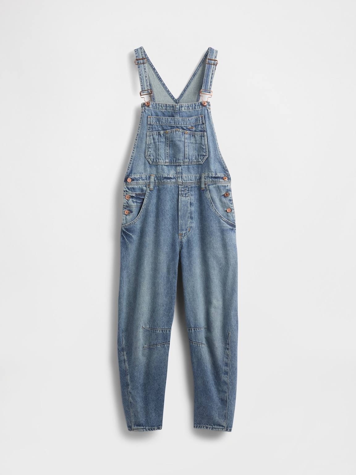UltraSoft Denim Horseshoe Overalls