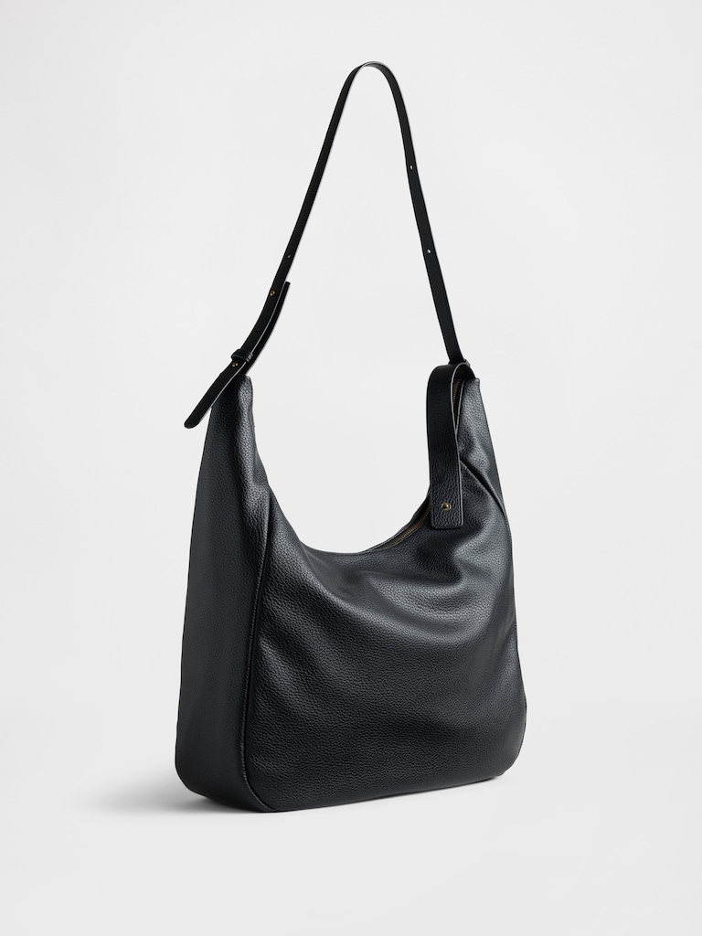Vegan Pebble Leather Slouchy Bag