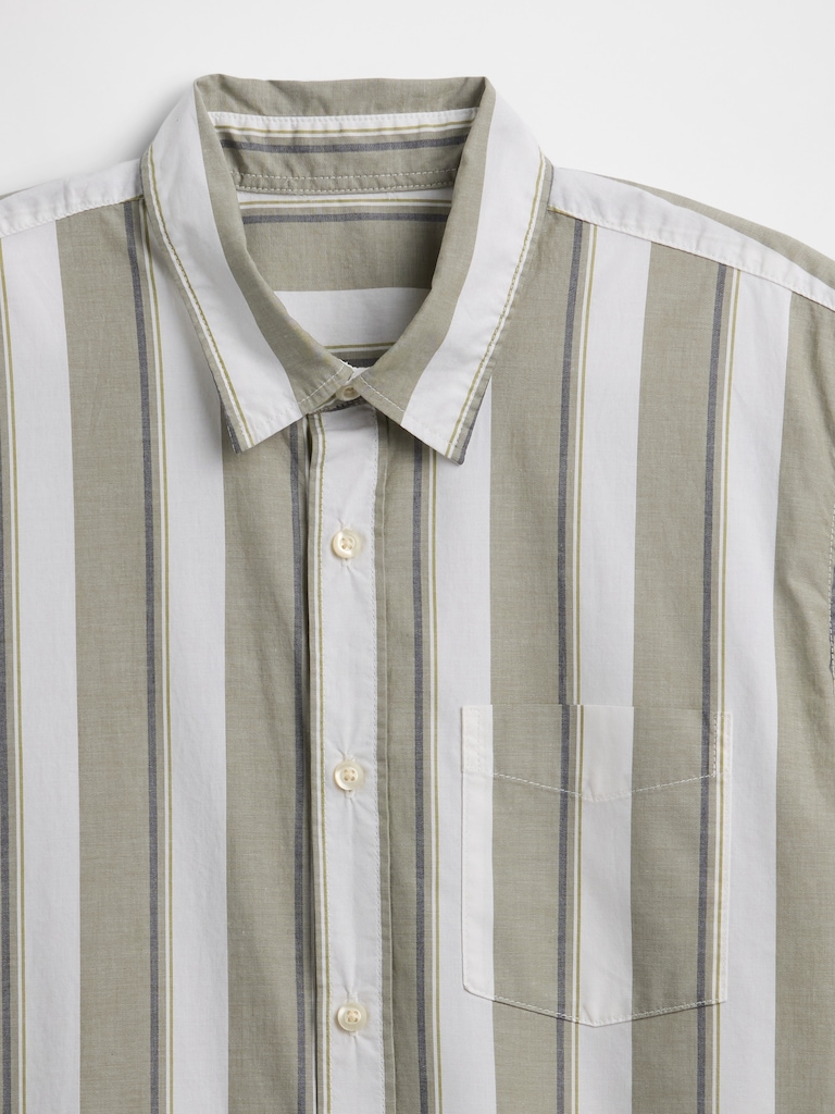 Stretch Poplin Shirt in Standard Fit
