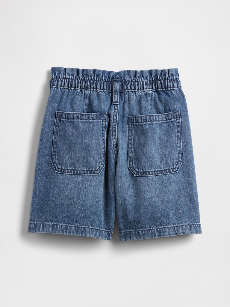 Kids High Rise Relaxed Pull-On Utility Shorts
