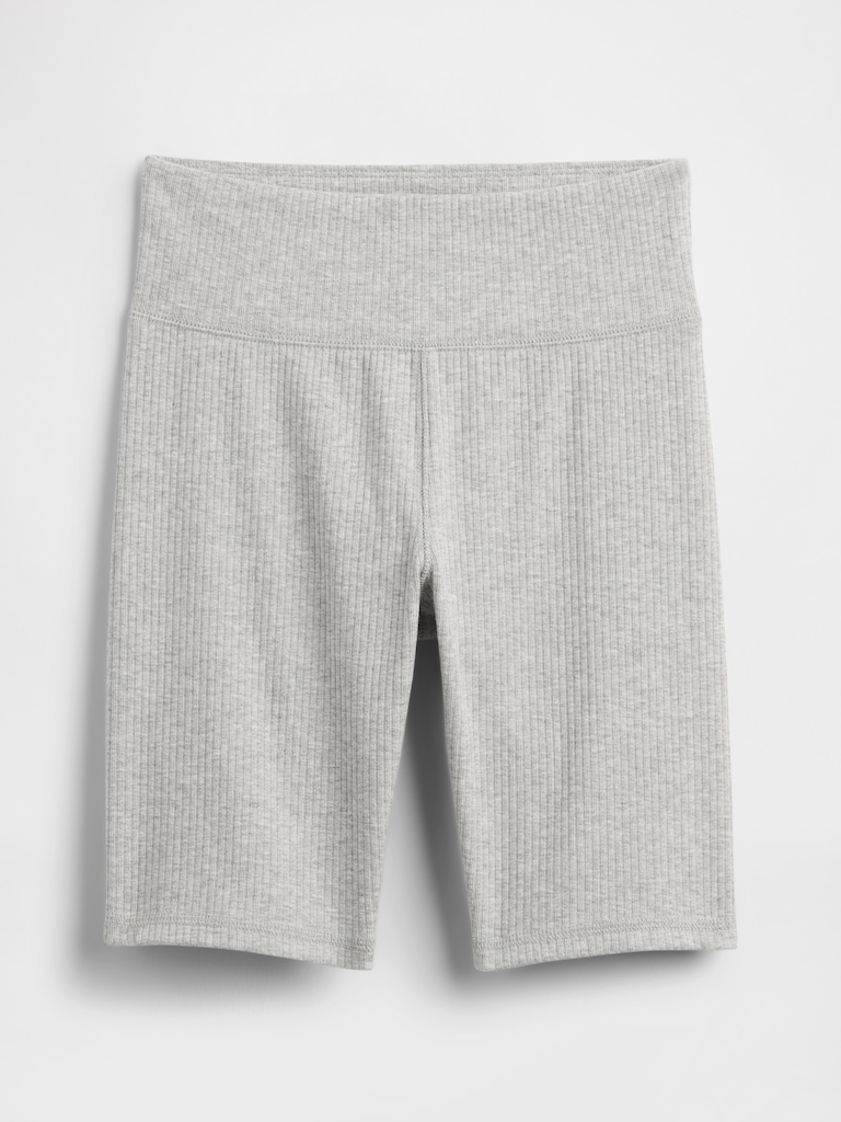 Kids Ribbed Bike Shorts