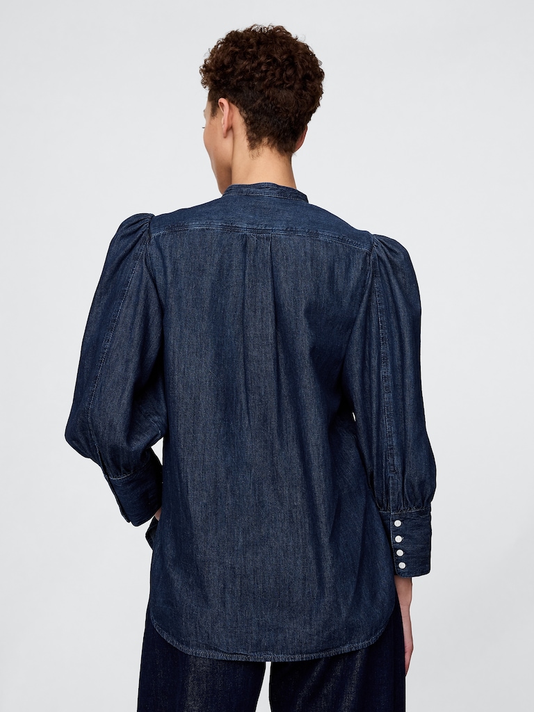 Gap × HFR Puff-Sleeve Denim Shirt by N'gai