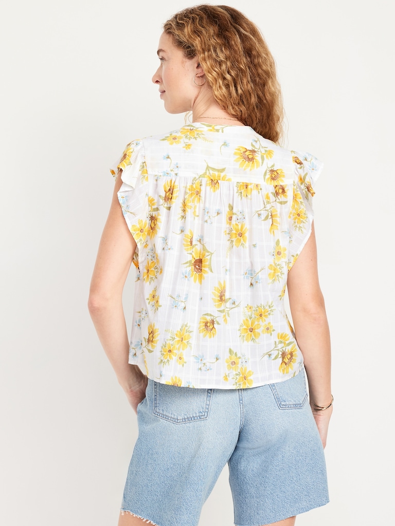 Button-Down Floral Shirt