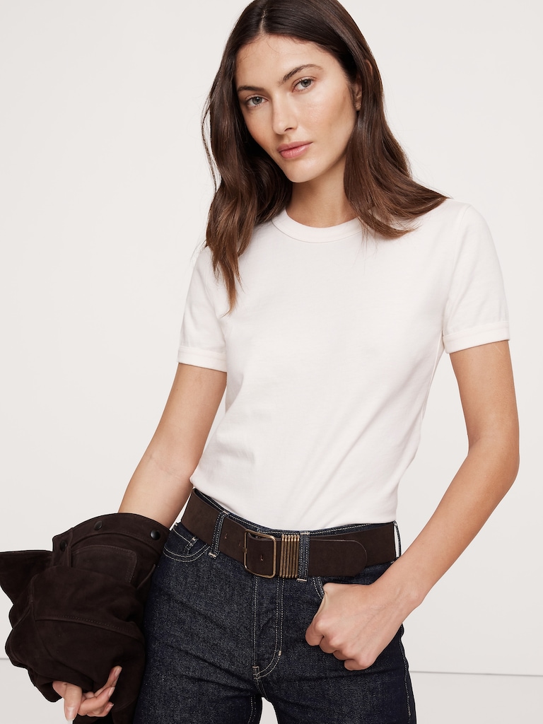 Slim Vintage Cotton Crew-Neck T-Shirt