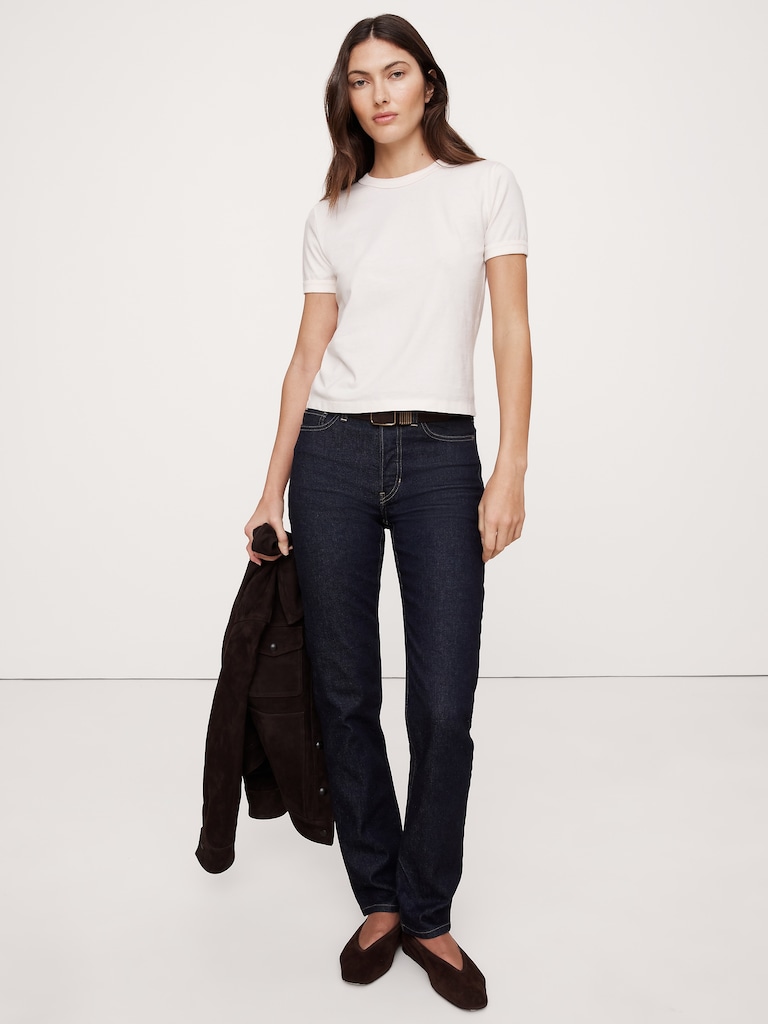 Slim Vintage Cotton Crew-Neck T-Shirt