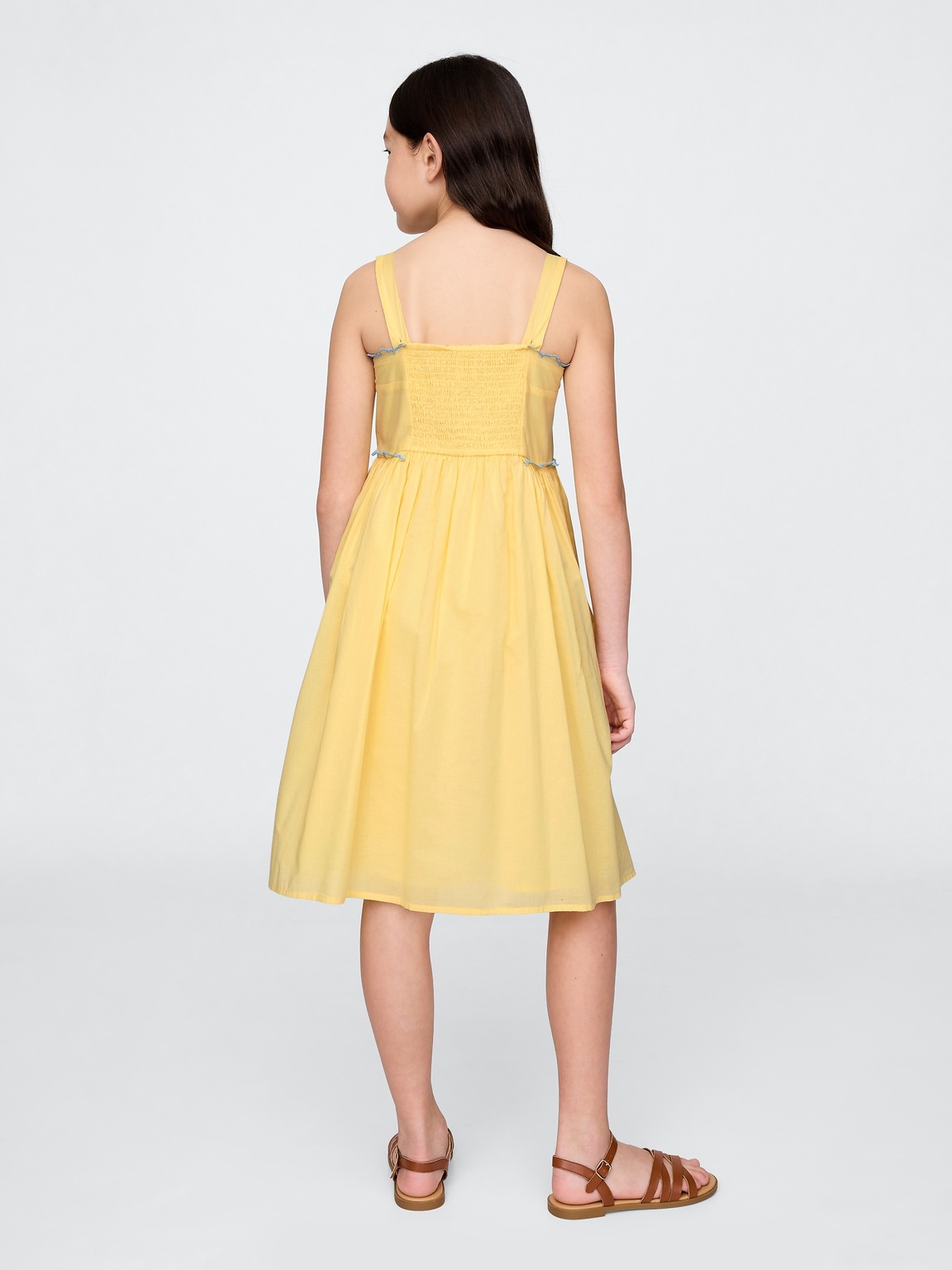 Kids Embroidered Midi Dress