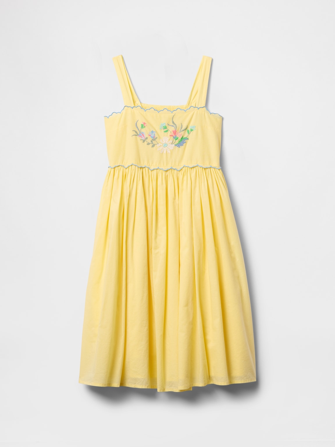 Kids Embroidered Midi Dress