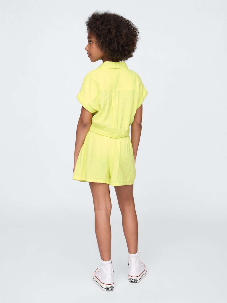 Kids Crinkle Gauze Outfit Set