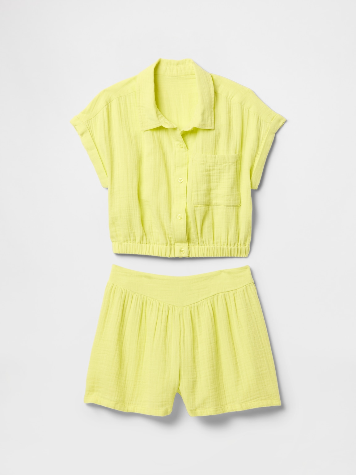Kids Crinkle Gauze Outfit Set