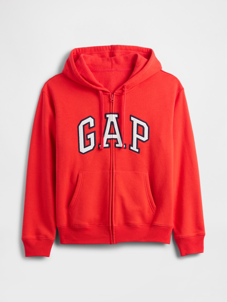 Relaxed Gap Logo Zip Hoodie