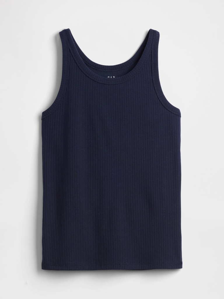 Ribbed Scoopneck Tank Top