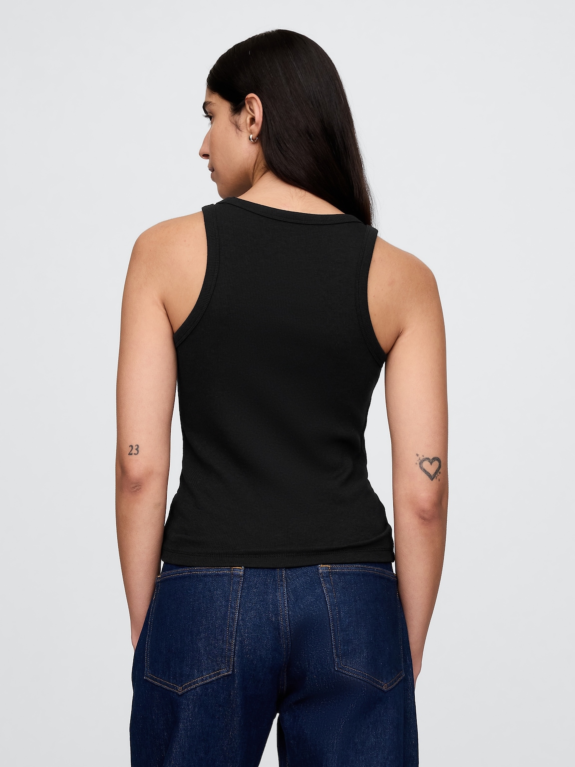 Modern Rib Halter Tank Top