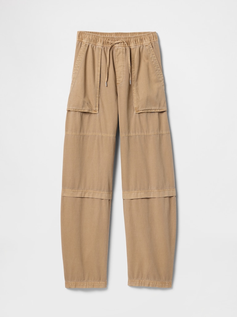 Mid Rise Easy Utility Barrel Pants