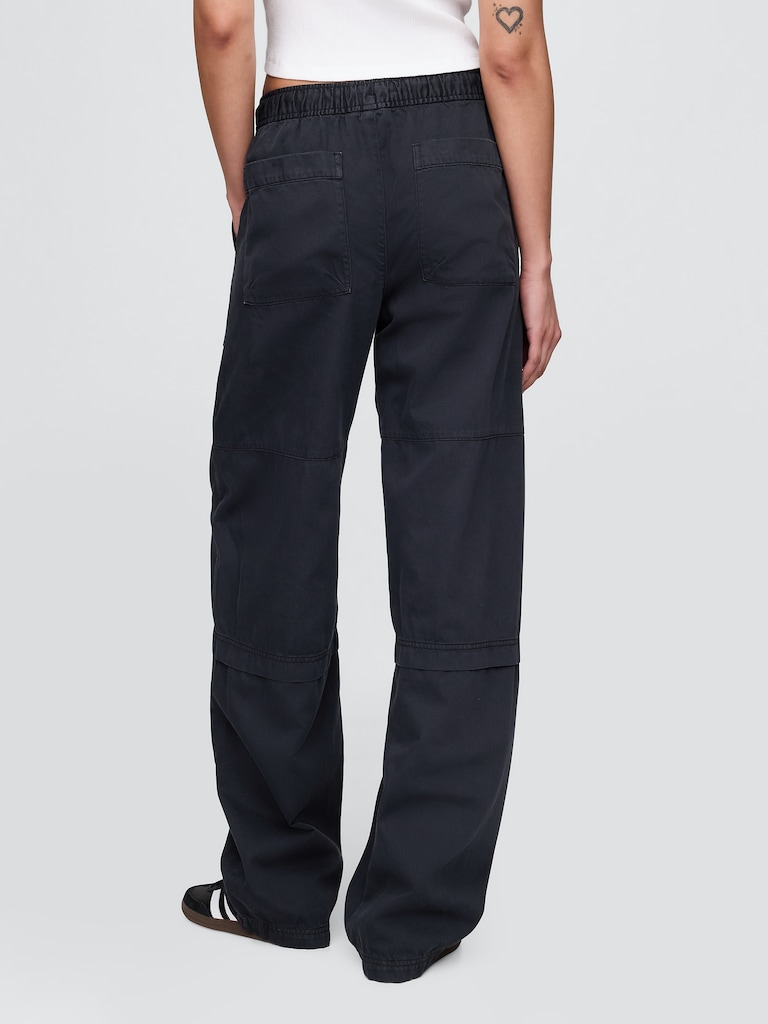 Mid Rise Easy Utility Barrel Pants