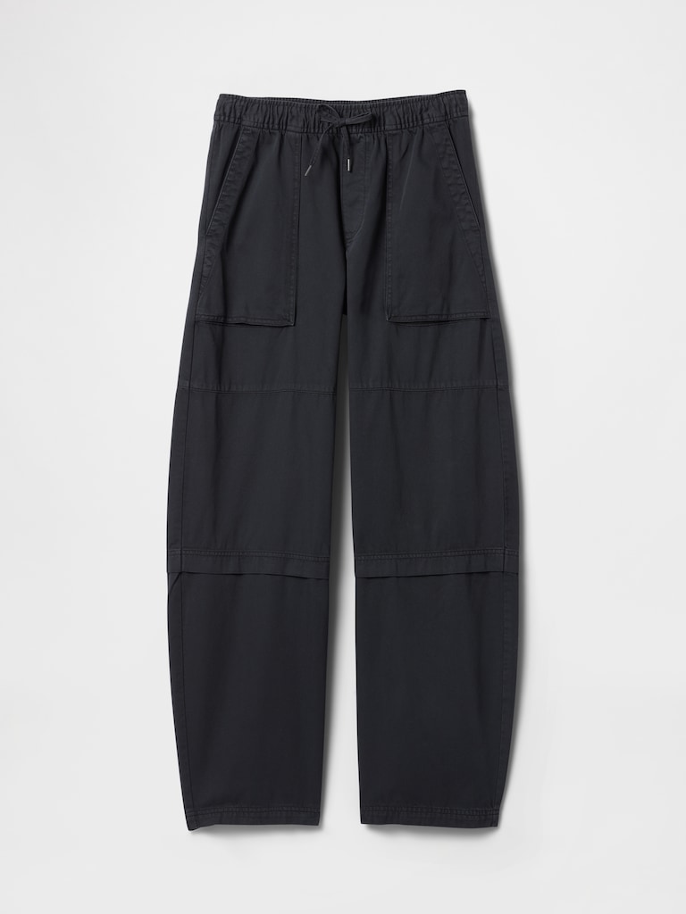 Mid Rise Easy Utility Barrel Pants