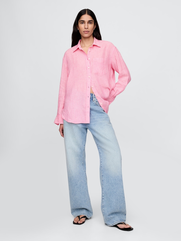 100% Linen Oversized Shirt