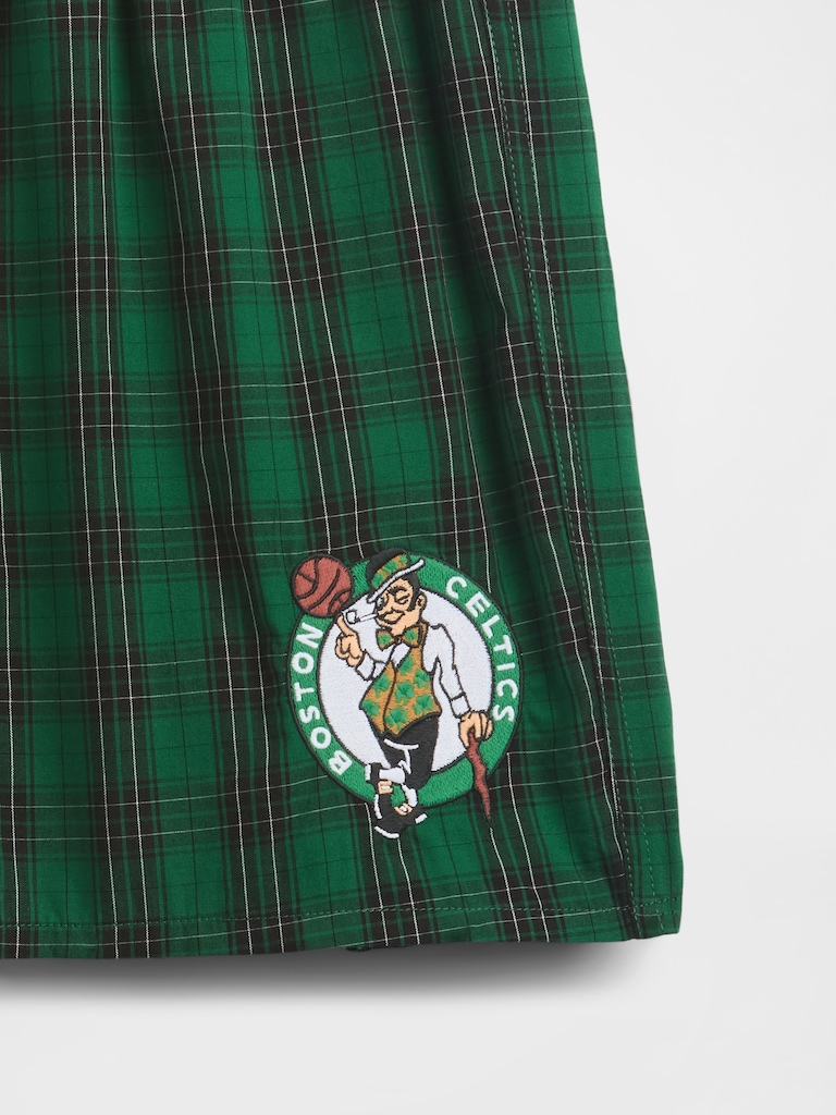 NBA Boston Celtics Plaid Boxers