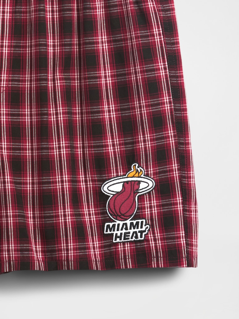 NBA Miami Heat Plaid Boxers