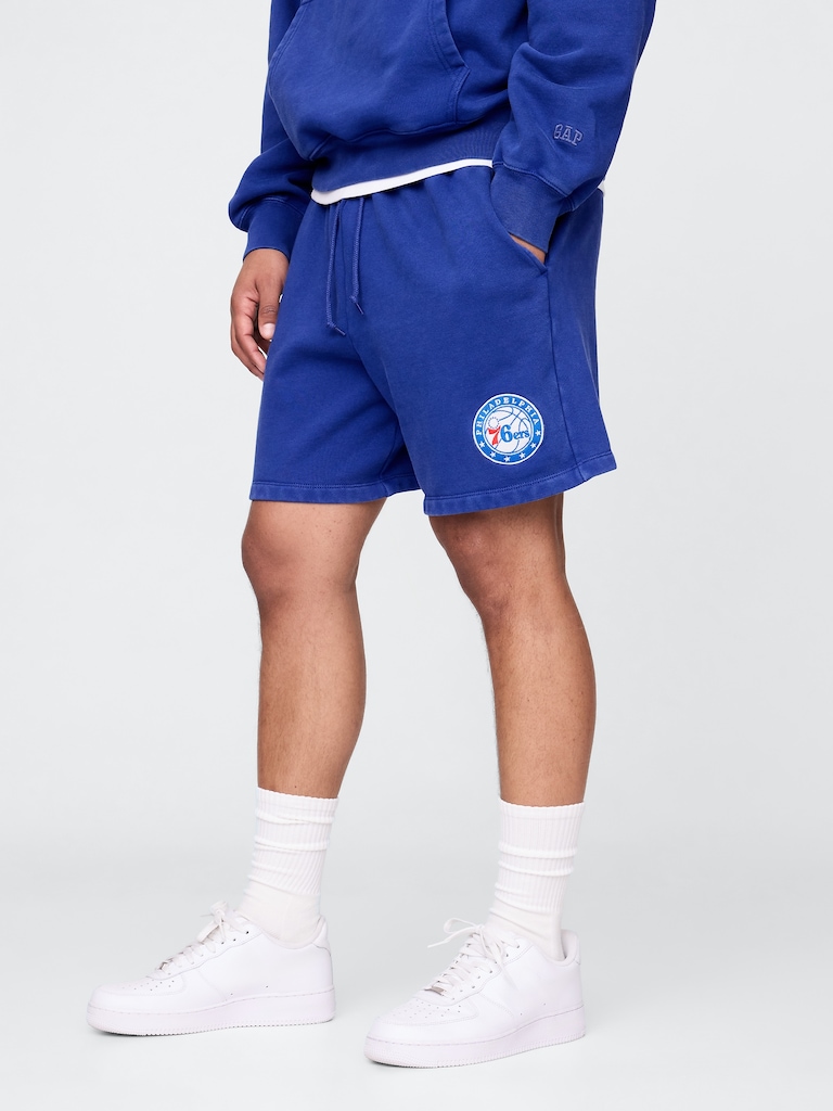 NBA Philadelphia Sixers Logo Heavyweight Sweat Shorts