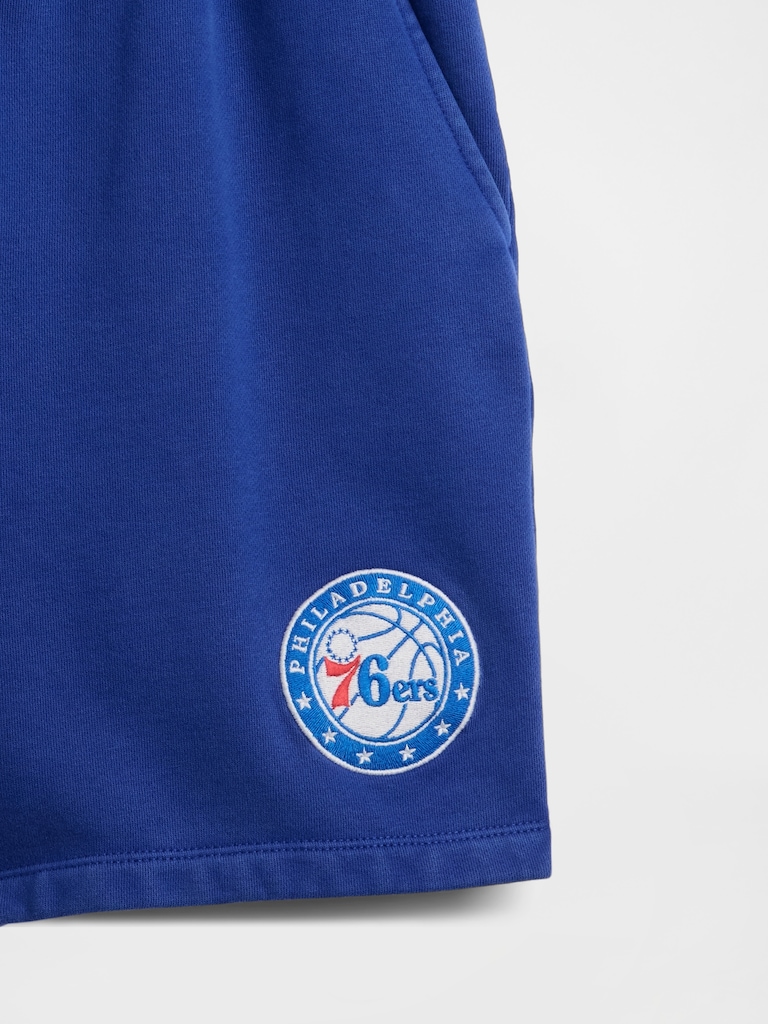 NBA Philadelphia Sixers Logo Heavyweight Sweat Shorts