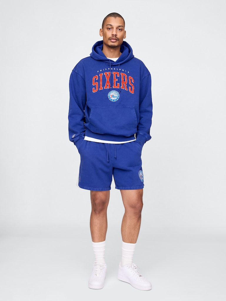 NBA Philadelphia Sixers Logo Heavyweight Hoodie