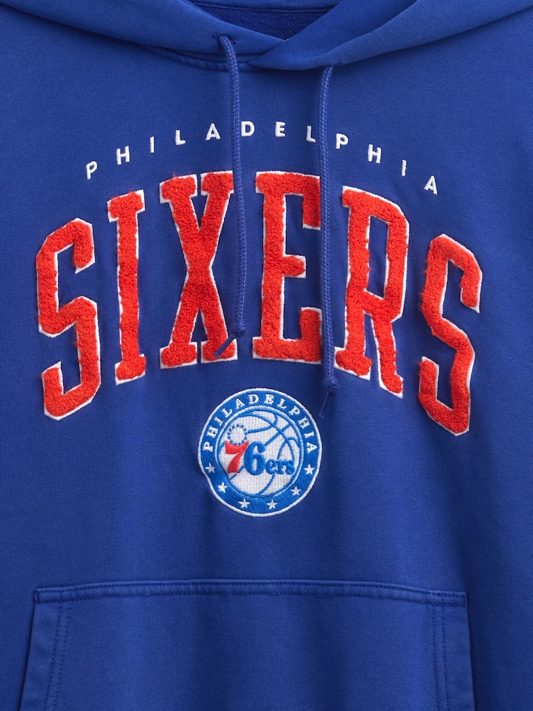 NBA Philadelphia Sixers Logo Heavyweight Hoodie