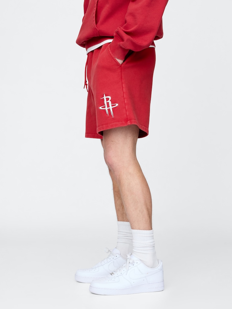 NBA Houston Rockets Logo Heavyweight Sweat Shorts