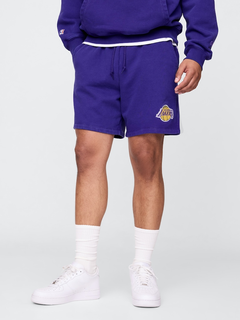NBA Los Angeles Lakers Logo Heavyweight Sweat Shorts
