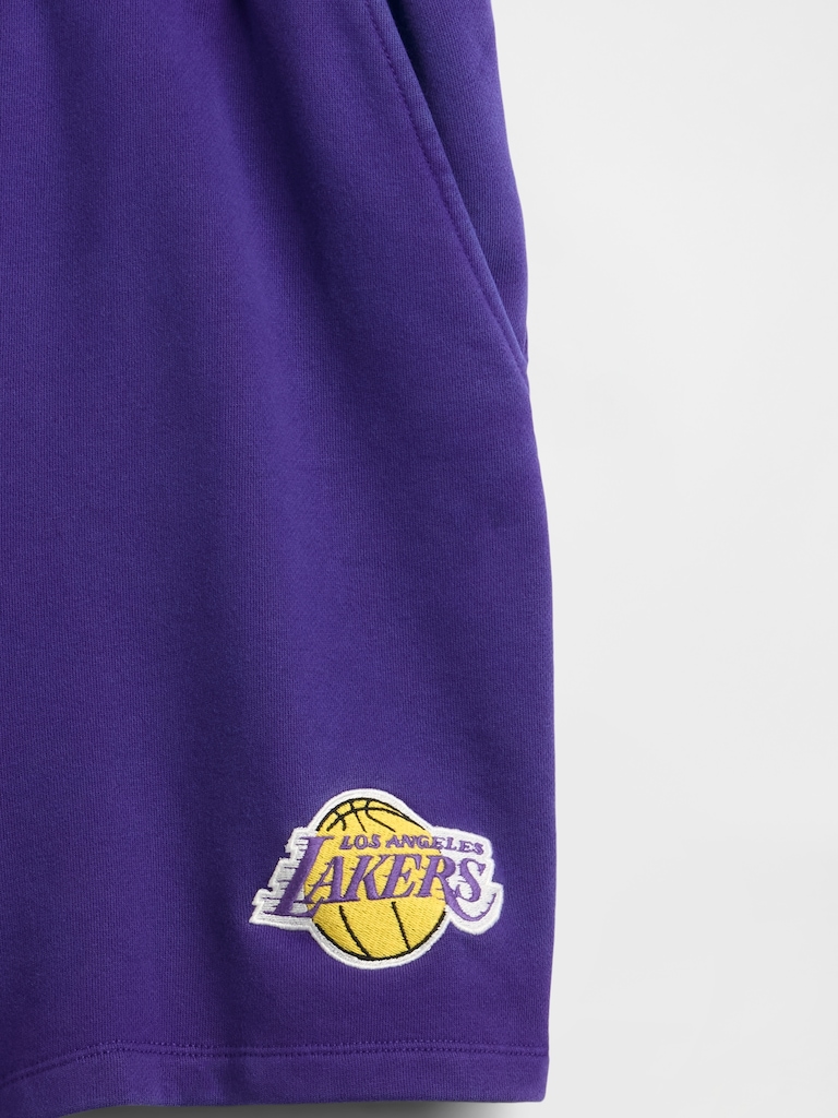 NBA Los Angeles Lakers Logo Heavyweight Sweat Shorts