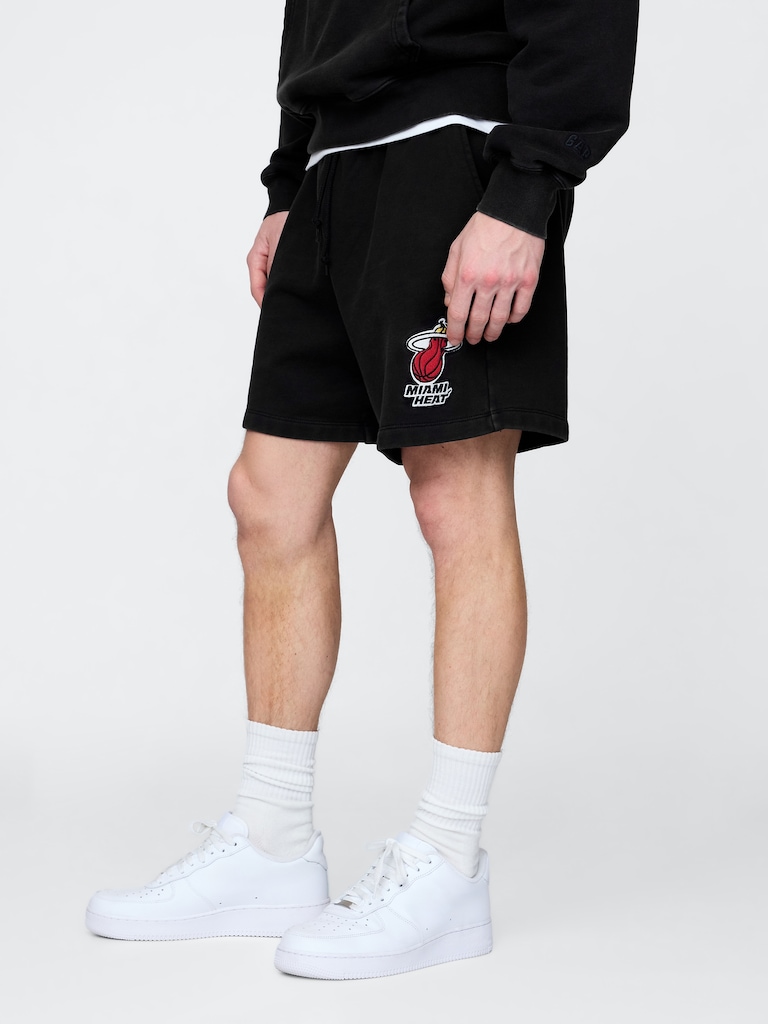 NBA Miami Heat Logo Heavyweight Sweat Shorts