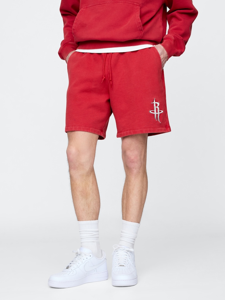 NBA Houston Rockets Logo Heavyweight Sweat Shorts