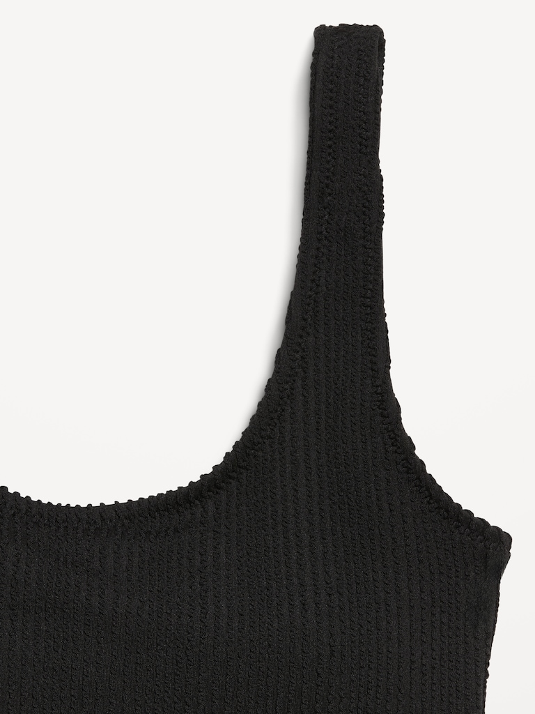 Ribbed Swim Top