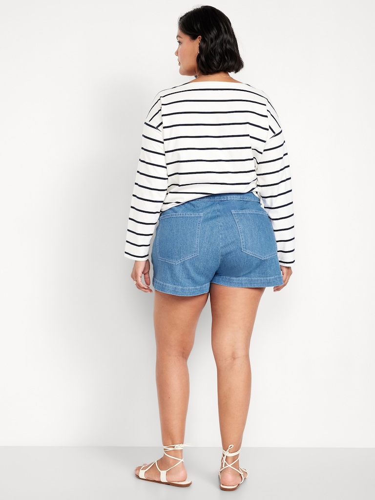 High-Waisted Mariner Shorts -- 3-inch inseam