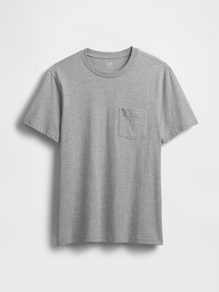 Adult Organic Cotton Pocket T-Shirt