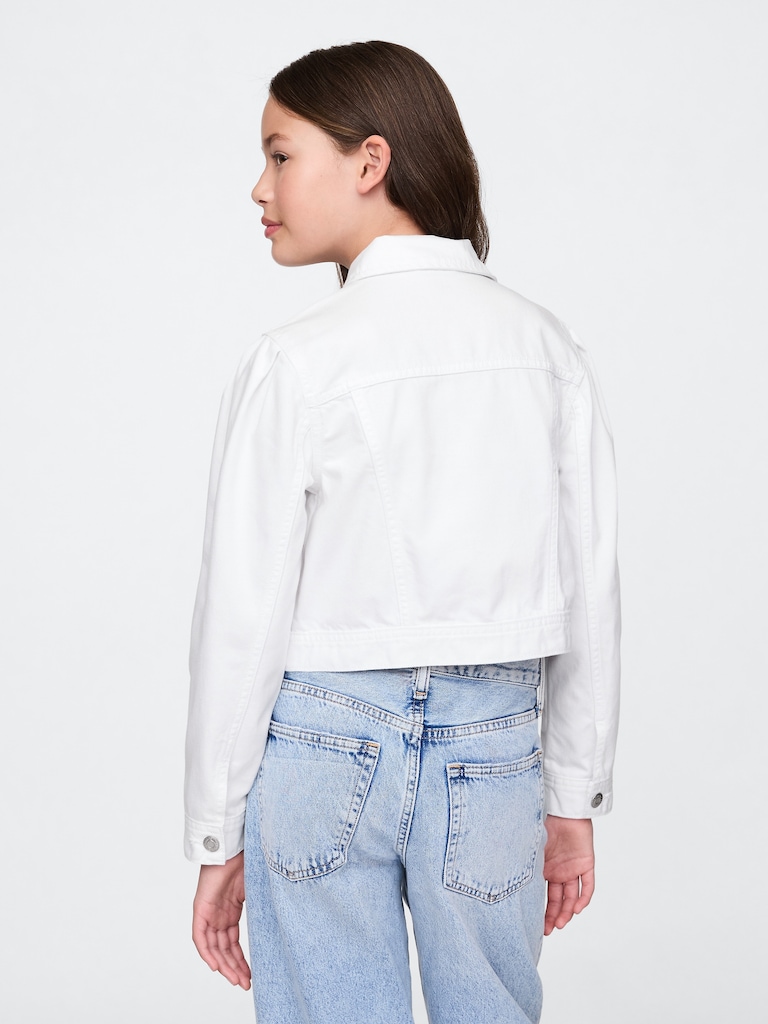 Kids Denim Crop Jacket