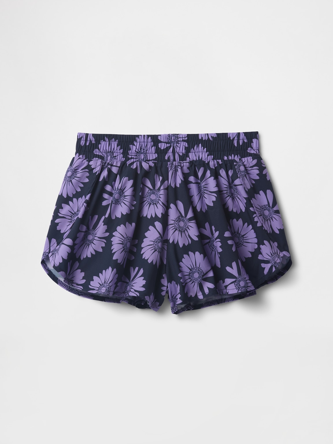 Kids Quick-Dry Butterfly-Hem Run Shorts