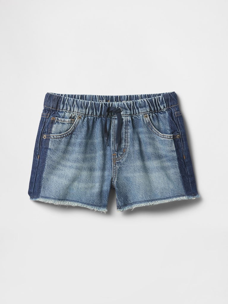 Kids Low Rise Easy Denim Shorts
